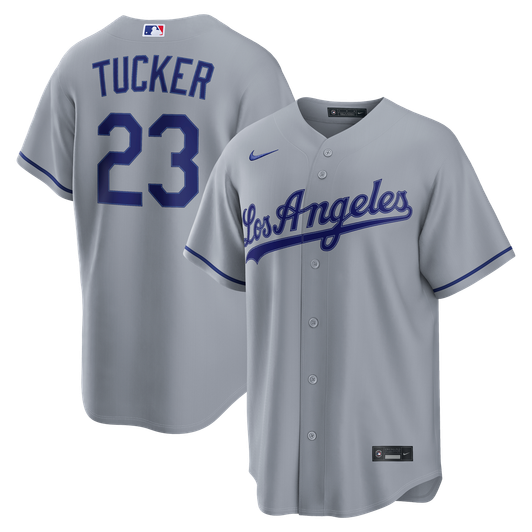 Kyle Tucker #23 Los Angeles Dodgers Nike Men'S Road Limited Jersey - Gray