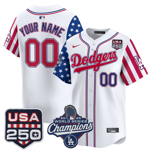 Los Angeles Dodgers "America250 Edition" Vapor Premier Limited V2 Custom Jersey