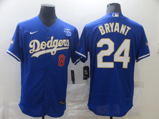 Los Angeles Dodgers #24 Nike Men 2021 Bryant Elite Jersey - Blue