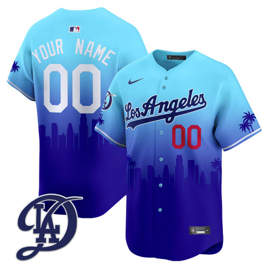Los Angeles Dodgers 2024 City Connect Vapor Premier Limited V2 Custom Jersey