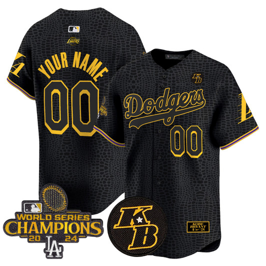 Los Angeles Dodgers 2024 World Series Champions Mamba Vapor Premier Limited Custom Jersey