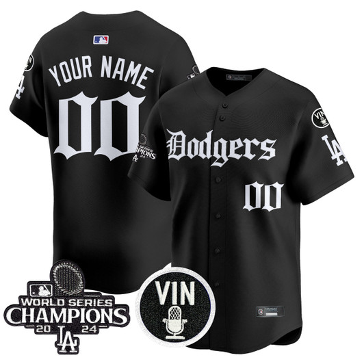 Los Angeles Dodgers 2025 La Gothic Style Vapor Premier Limited V2 Custom Jersey