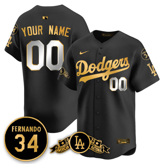 Los Angeles Dodgers 2025 National League Champions Limited Custom Jersey