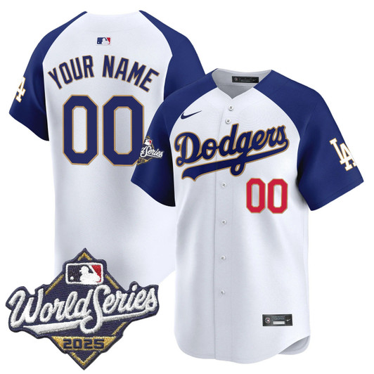 Los Angeles Dodgers 2025 World Series Trim Vapor Premier Limited Custom Jersey - Gold