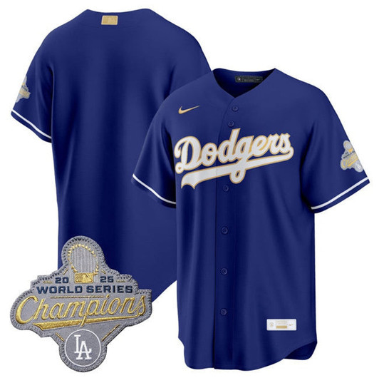 Los Angeles Dodgers 2026 Blank Gold Stadium Limited Jersey - Royal