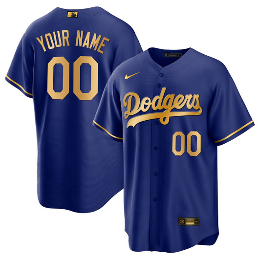 Los Angeles Dodgers Limited Custom Jersey - Gold
