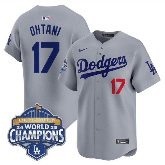 Los Angeles Dodgers Men 2025 Back To Back Champions Vapor Premier Limited Jersey