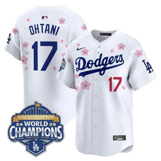 Los Angeles Dodgers Men 2025 Back To Back Champions X Tokyo Series Vapor Premier Limited Jersey