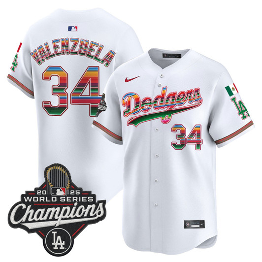 Los Angeles Dodgers Men 2025 Mexico World Series Champions Vapor Premier Limited Jersey