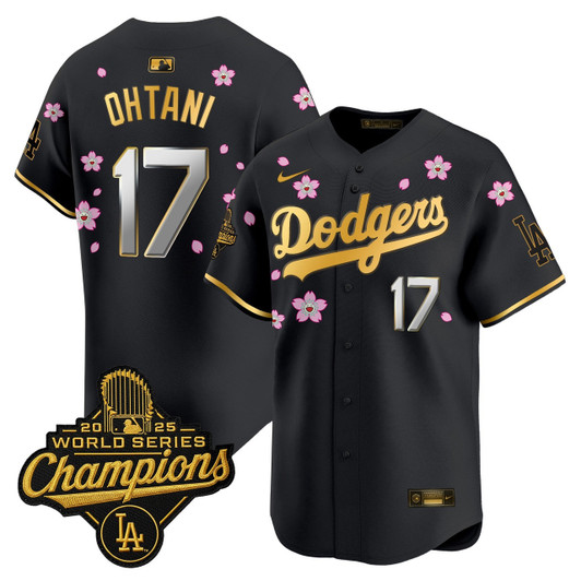 Los Angeles Dodgers Men 2025 World Series Champions X Tokyo Series Trim Vapor Premier Limited Jersey - Gold