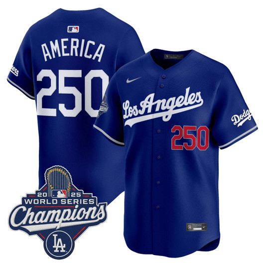 Los Angeles Dodgers Men 2026 Vapor Premier World Series Champions Edition Limited Jersey