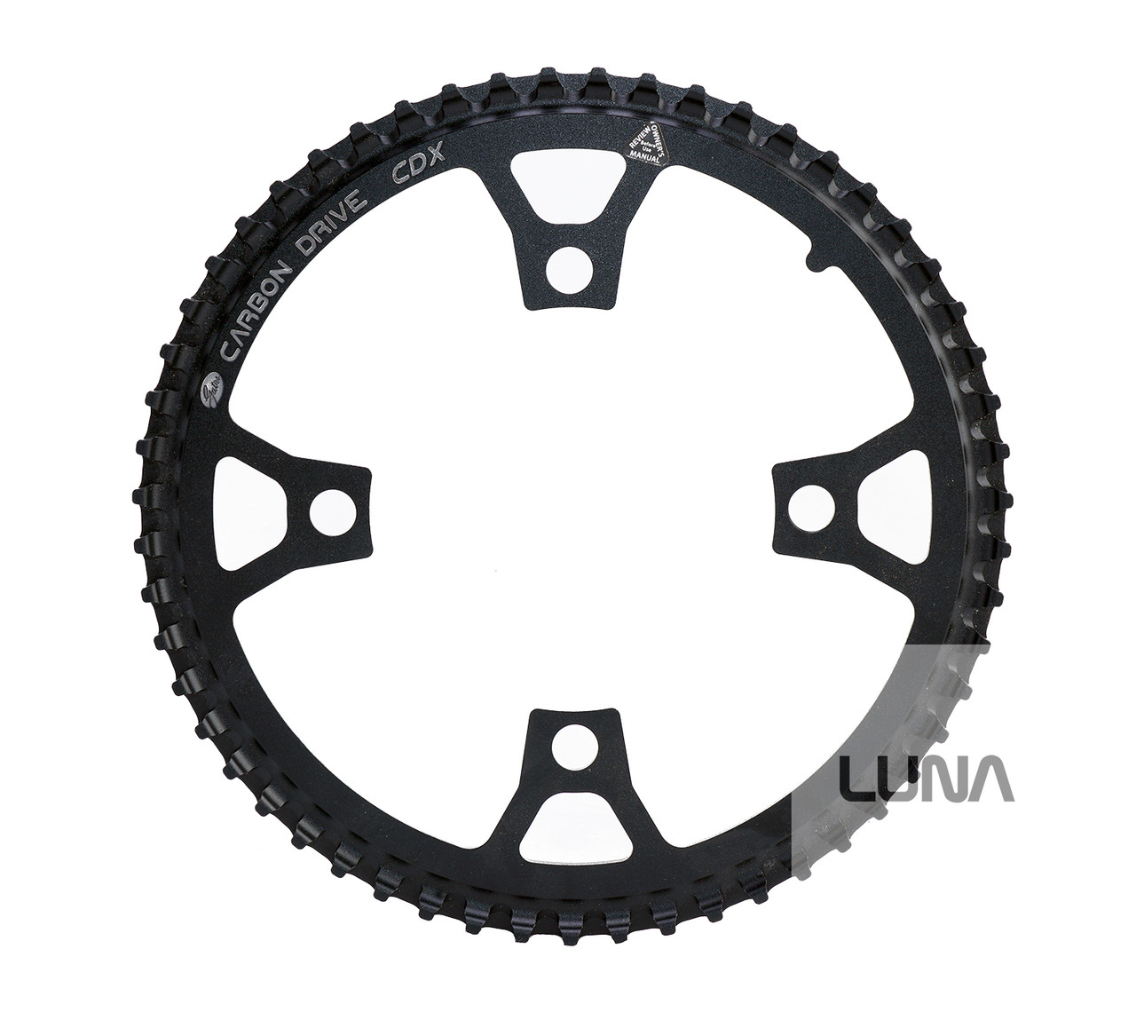 Luna FIXED Replacement Front Gates Carbon CDX Chainring - Luna Cycle
