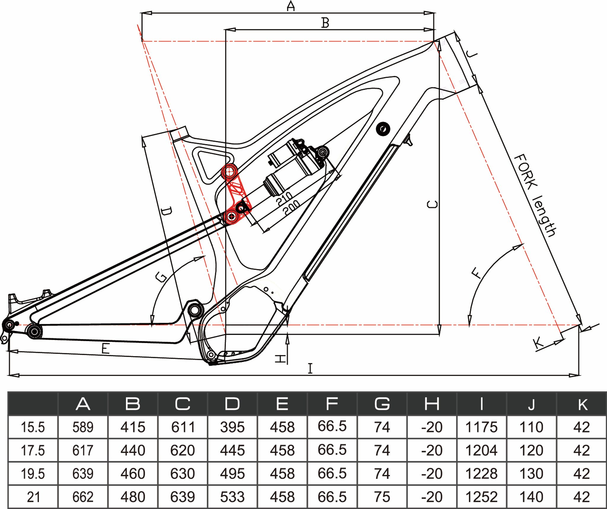 enduro bike sizing