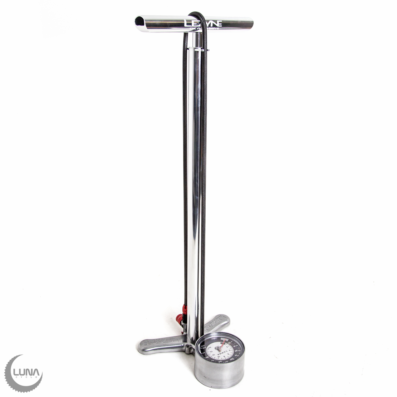 LEZYNE Minipomp CNC Micro Floor Drive Digital HPG, zilver glanzend 160PSI, 30, 0cm, 1 MP MFDR V206HPDG, 30,0 cm