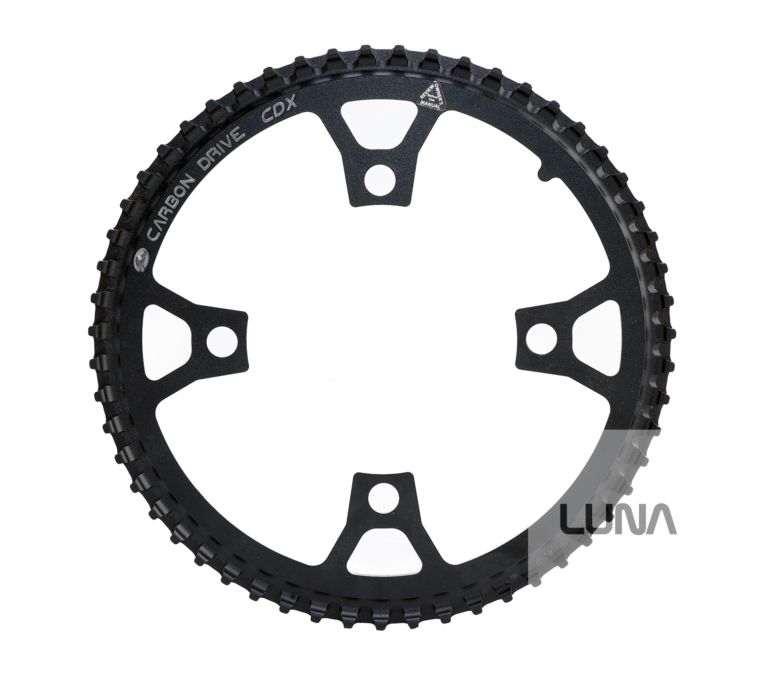 メルべ Luna FIXED Replacement Front Gates Carbon CDX Chainring