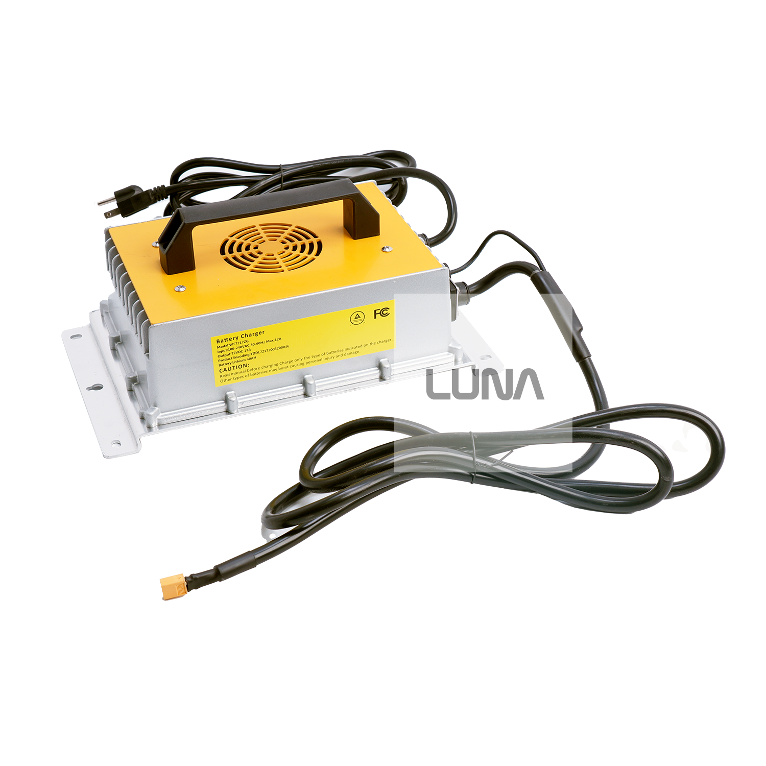 72v Mega 17 Amp Charger with XT60 - Luna Cycle