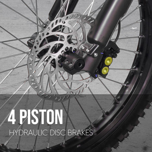 4 Piston Hydraulic Disc Brakes