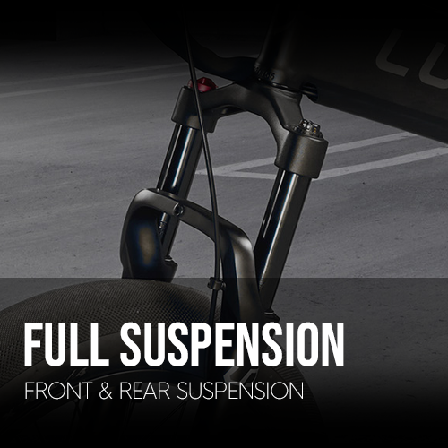 Full Suspension with 4" Travel