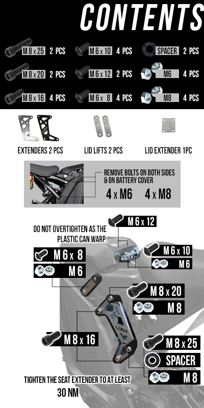 Seat Extender Instructions