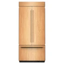 Kitchenaid® 20.8 Cu. Ft. 36" Built-In Panel-Ready French Door Bottom Mount Refrigerator with Platinum Interior KBFN536TPA