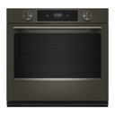 Kitchenaid® 30-inch Smart Electric Single Wall Oven with Intelligent Cooking Camera - Black Ore KOES930SBE