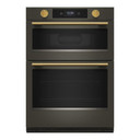 Kitchenaid® 30-inch Smart Electric Combo Wall Oven with Intelligent Cooking Camera - Black Ore KOEC930SBE
