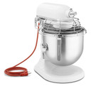 Kitchenaid® NSF Certified® Commercial Series 8-Qt Bowl Lift Stand Mixer with Stainless Steel Bowl Guard KSMC895WH
