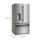 Kitchenaid® Counter-Depth French Door Refrigerator with Intelligent Auto Fill KRFC536SPS