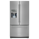 26.8 cu. ft. 36-Inch Width Standard Depth French Door Refrigerator with Exterior Ice and Water KRFF507HPS