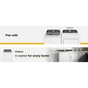 Whirlpool® 5.4 - 5.5 Cu. Ft. I.E.C. Capacity Top Load Washer with Removable Agitator WTW5057LW