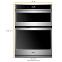 6.4 cu. ft. Smart Combination Convection Wall Oven with Air Fry, when Connected WOC75EC0HS