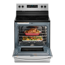 5.3 cu. ft. Whirlpool® electric range with Frozen Bake™ technology. YWFE505W0JZ