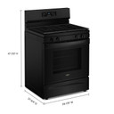 Whirlpool® 30-inch Self Clean Gas Range with No Preheat Mode WFGS3530RB