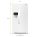 Whirlpool® 36-inch Wide Counter Depth Side-by-Side Refrigerator - 21 cu. ft. WRS571CIHW