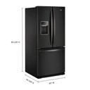 Whirlpool® 30-inch Wide French Door Refrigerator - 20 cu. ft. WRF560SEHB