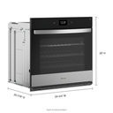 Whirlpool® 5.0 Cu. Ft. Single Smart Wall Oven with Air Fry WOES7030PZ