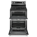 Maytag® 30-Inch Wide Double Oven Electric Range With True Convection - 6.7 Cu. Ft. YMET8800FZ