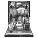Kitchenaid® 44 dBA Dishwasher with 360° Max Jets™ Third Rack and LED Interior Lighting KDPM804KBS