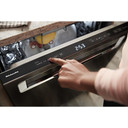 Kitchenaid® 44 dBA Dishwasher with 360° Max Jets™ Third Rack and LED Interior Lighting KDPM804KBS