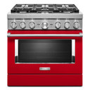 KitchenAid® 36'' Smart Commercial-Style Dual Fuel Range with 6 Burners KFDC506JPA