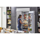 Kitchenaid® 30 Cu. Ft. 48" Built-In Side-by-Side Refrigerator with PrintShield™ Finish KBSN708MPS Kitchenaid® 30 Cu. Ft. 48" Built-In Side-by-Side Refrigerator with PrintShield™ Finish KBSN708MPS