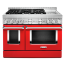 KitchenAid® 48'' Smart Commercial-Style Gas Range with Griddle KFGC558JPA