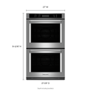 Kitchenaid® 27 Double Wall Oven with Even-Heat™  True Convection KODE507ESS