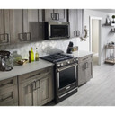 Kitchenaid® 30-Inch 5-Burner Gas Slide-In Convection Range KSGG700EBS