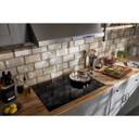 Kitchenaid® 30" Electric Cooktop with 5 Elements and Touch-Activated Controls KCES950KBL