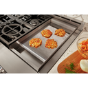 KitchenAid® 48'' Smart Commercial-Style Gas Range with Griddle KFGC558JIB