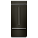 Kitchenaid® 20.8 Cu. Ft. 36 Width Built In Stainless Steel French Door Refrigerator with Platinum Interior Design KBFN506EBS