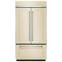Kitchenaid® 24.2 Cu. Ft. 42" Width Built-In Panel Ready French Door Refrigerator with Platinum Interior Design KBFN502EPA