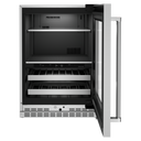 Kitchenaid® 24 Beverage Center with Glass Door and Metal-Front Racks KUBR314KSS