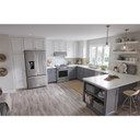 Kitchenaid® 23.8 cu. ft. 36" Counter-Depth French Door Platinum Interior Refrigerator with PrintShield™ Finish KRFC704FPS